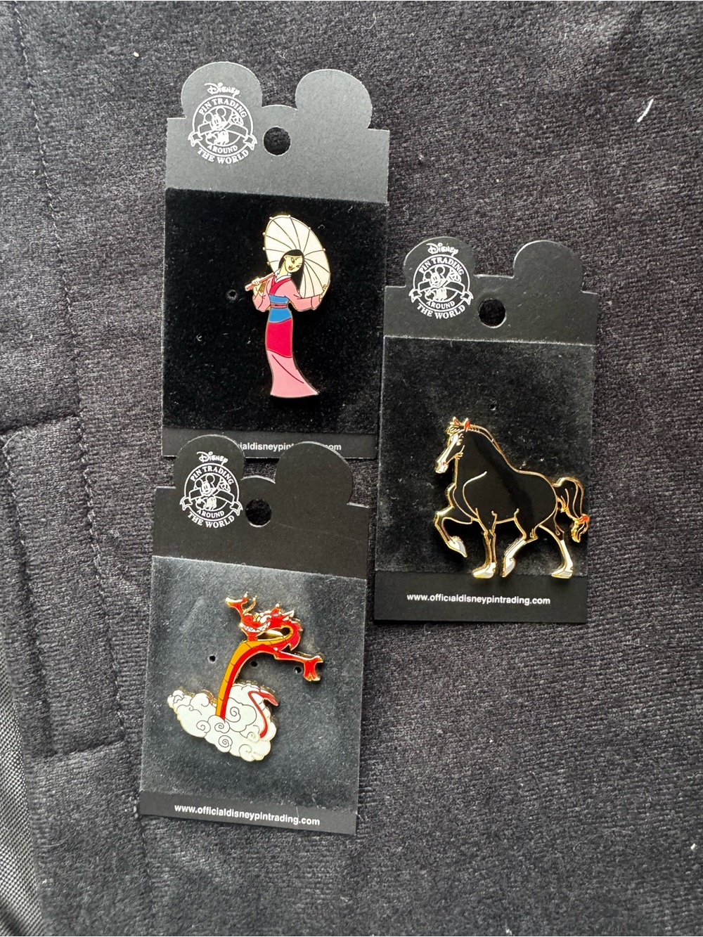 Mulan Disney Trading Pins Vintage early 2000s